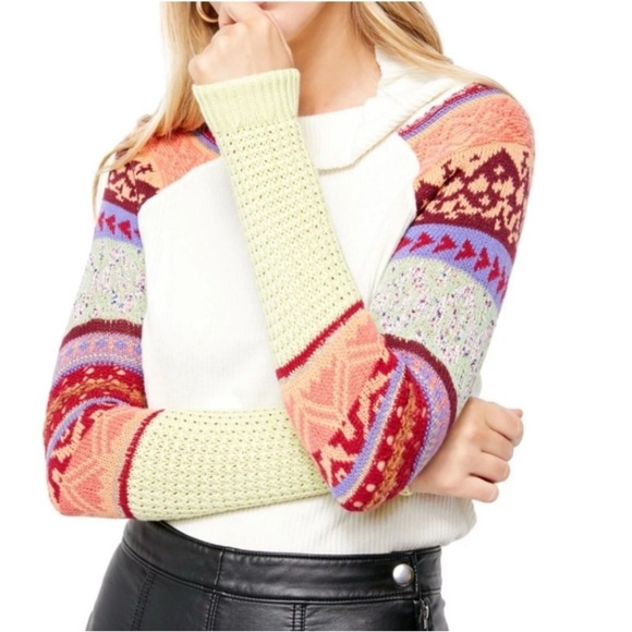 Free People Women's Prism Fair Isle Sweater - Picture 1 of 13